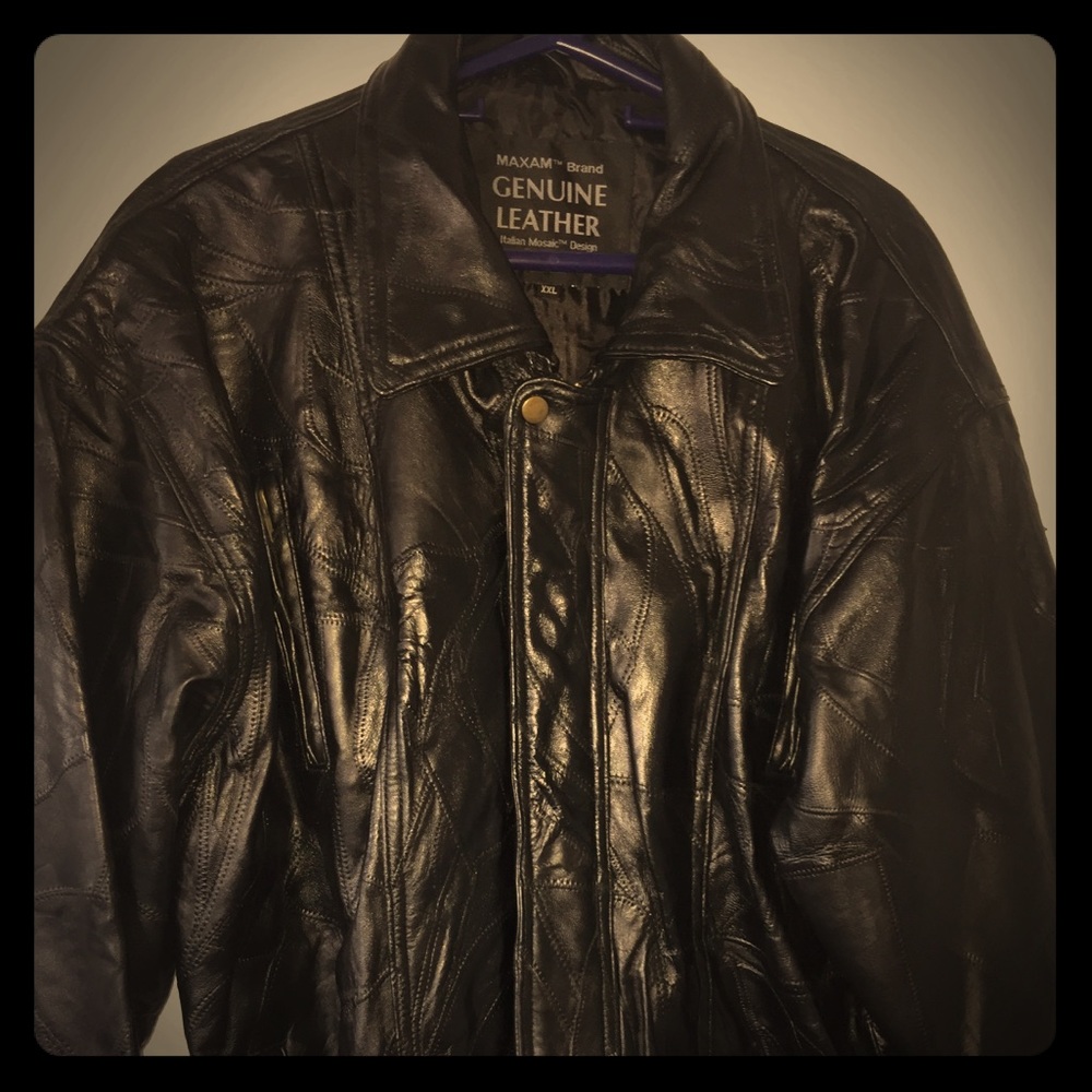 Italian XXL Lambskin Leather Jacket.